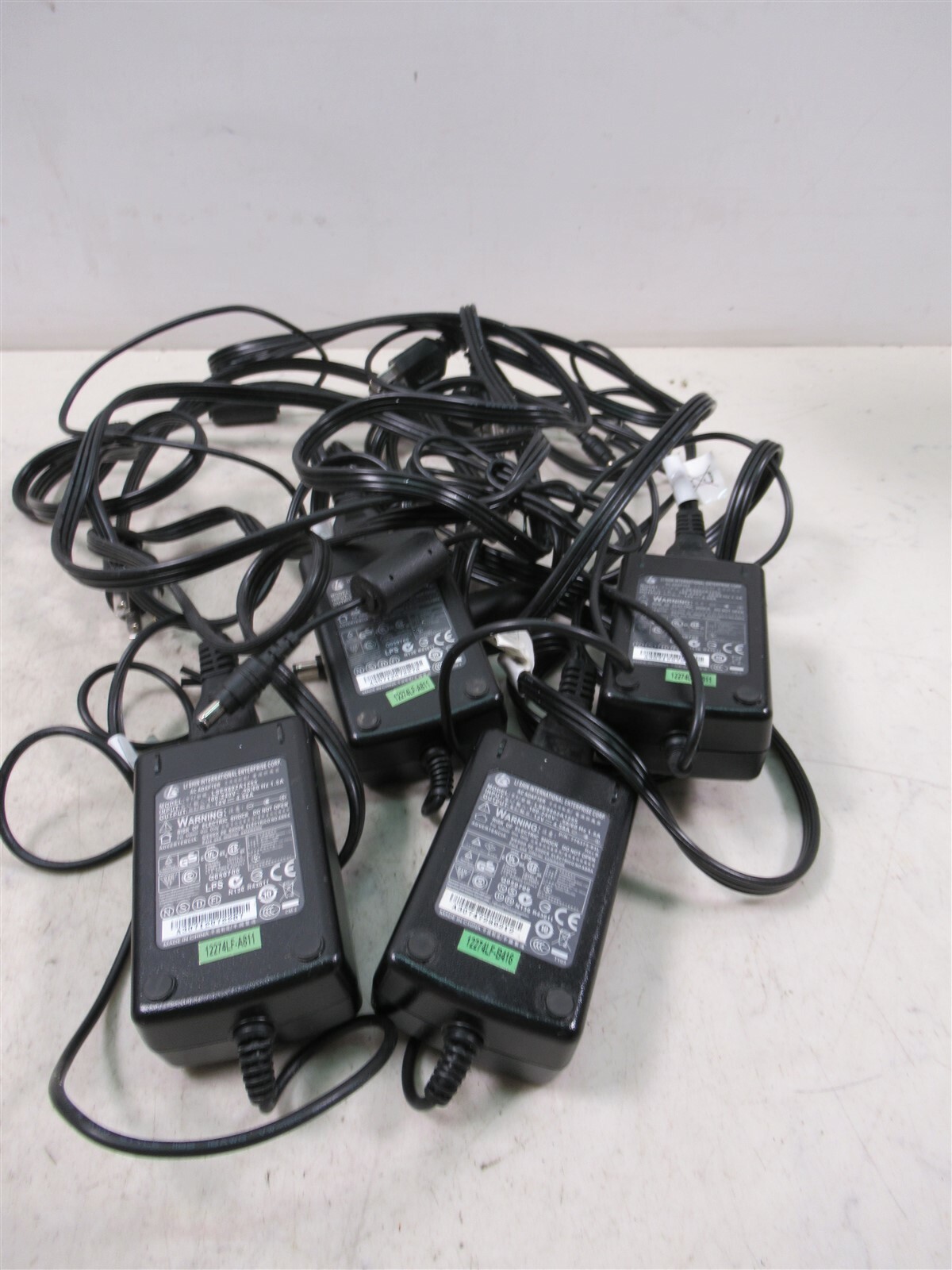 4 Li Shin International Enterprise AC Adapters LSE9802A1255 Output 12v 4.58a