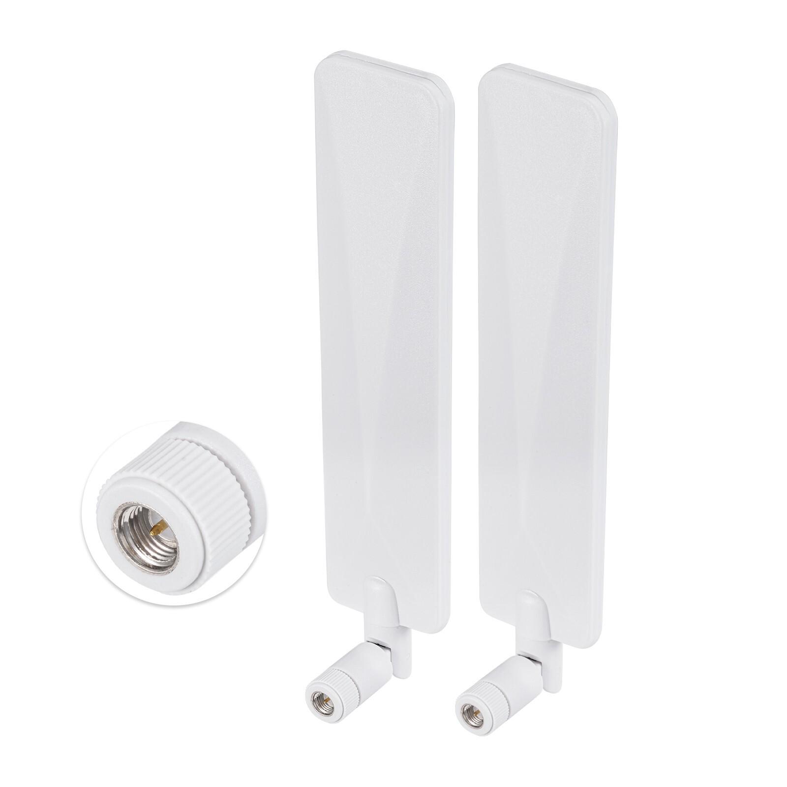 2pcs Bingfu 4G Antenna SMA White for Trail Game Camera Outdoor Security Camera