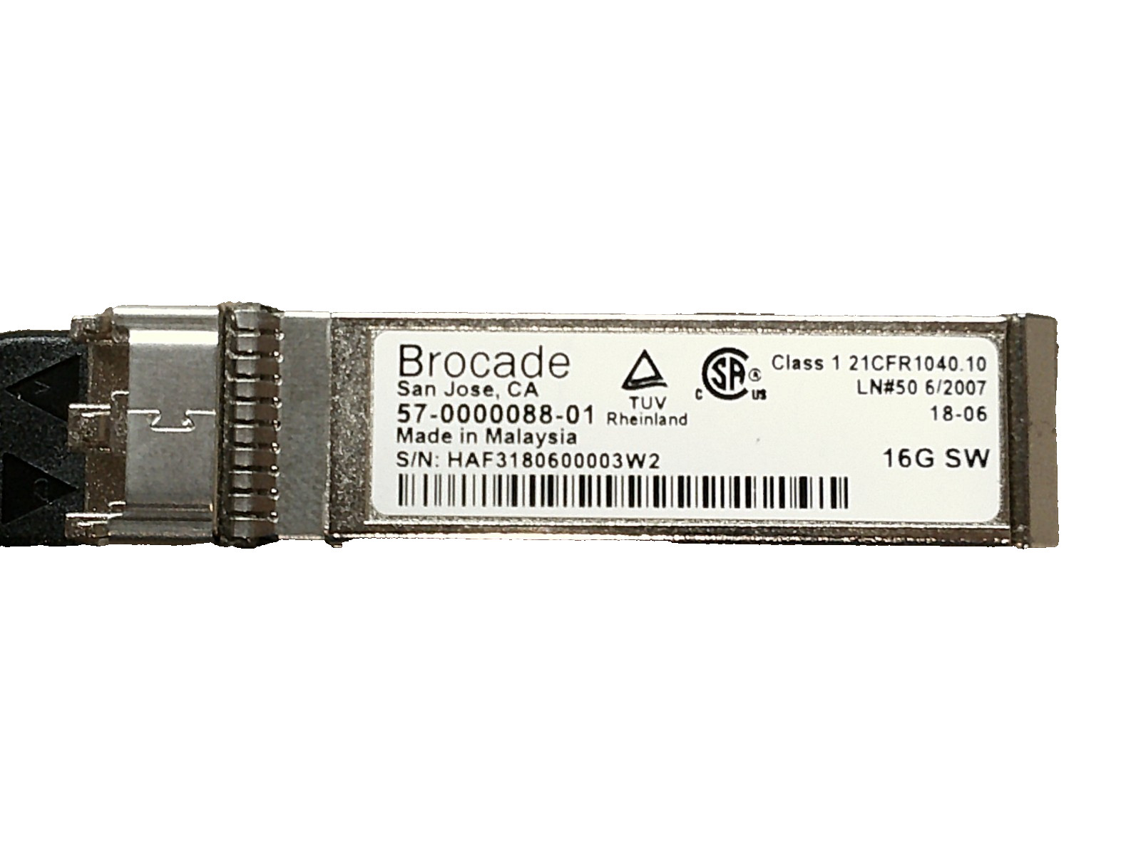 Lot of 13 Brocade 99Y0284 16GB SW SFP + Fibre 850nm Transceiver 57-0000088-01