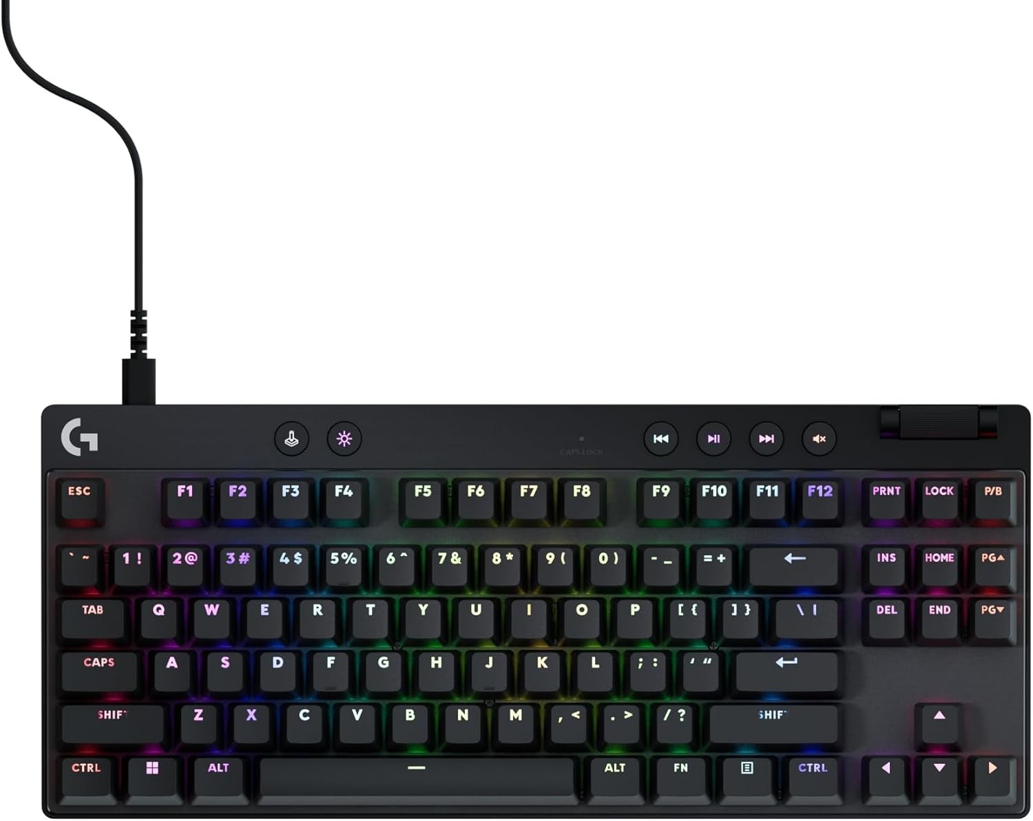 Logitech G PRO X TKL Rapid Tenkeyless Gaming Keyboard (Hall-Effect) - Black