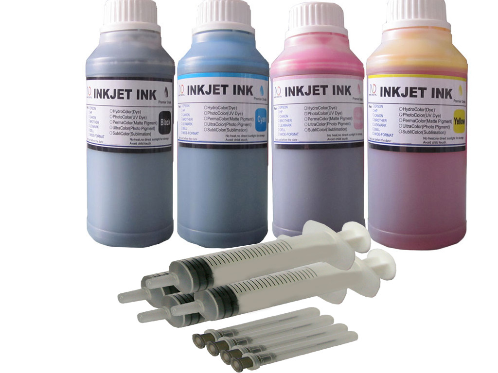 4x250ml ND® non-oem Refill Ink for 001 003 Ink Bottle ET L1110 L1210 L1216 L1250