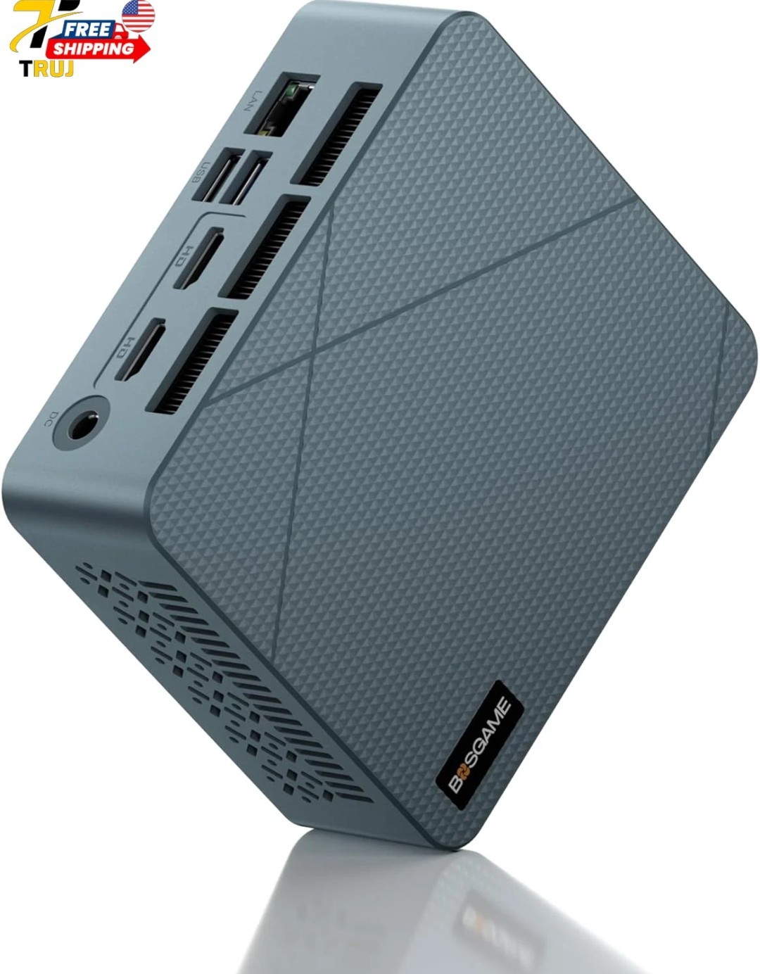 BOSGAME E2 Mini PC Ryzen 5 3550H 16GB DDR4 512GB SSD for Office & Home