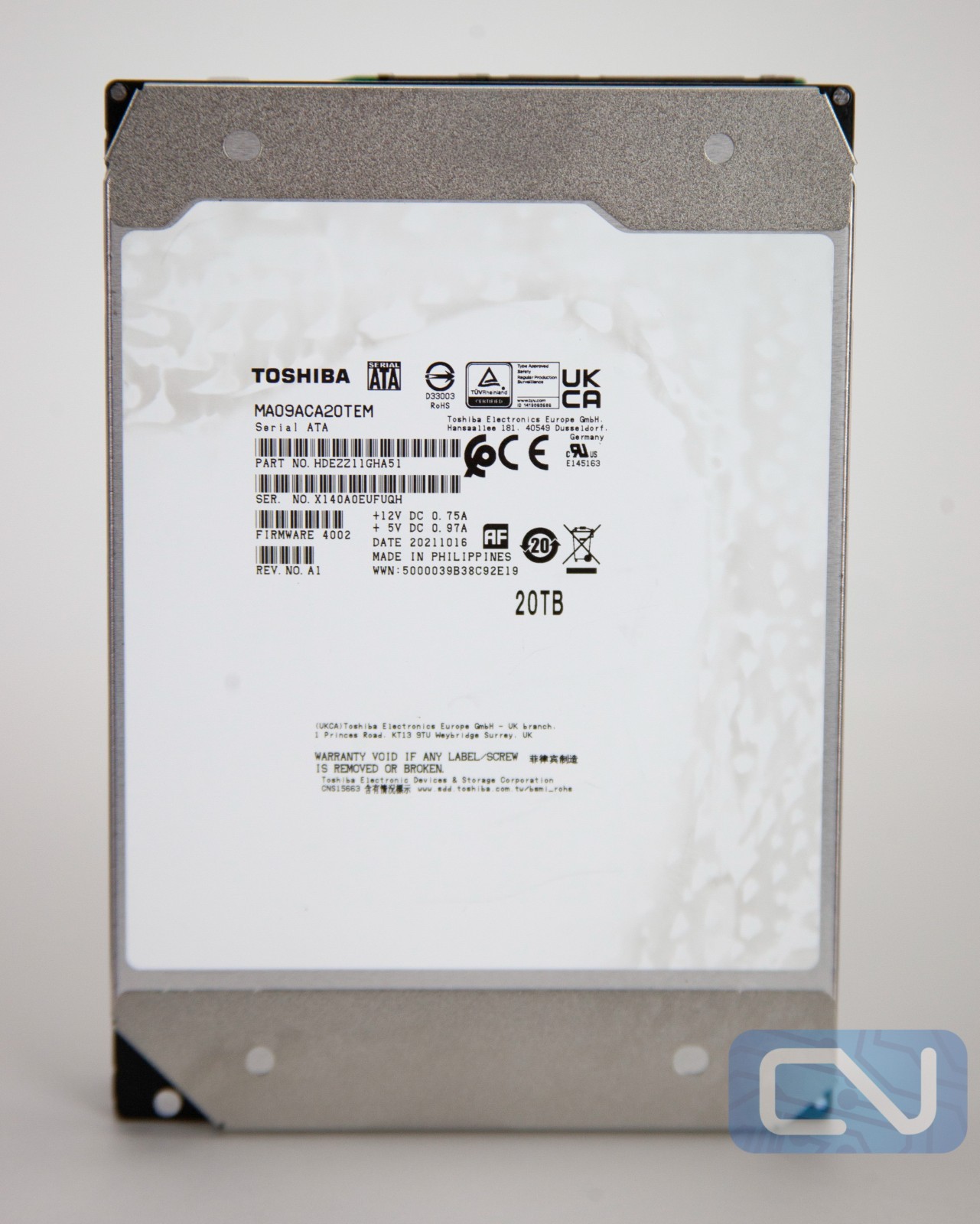 Toshiba MA09ACA20TEM SATA 20TB **Host Managed-SMR** 3.5" HDD