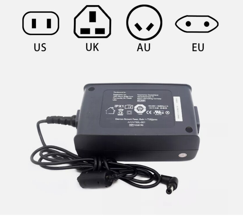 Philips Respironics 12V 5A AC Adapter MW115RA1200N05 Supply Charger REF: 1058190