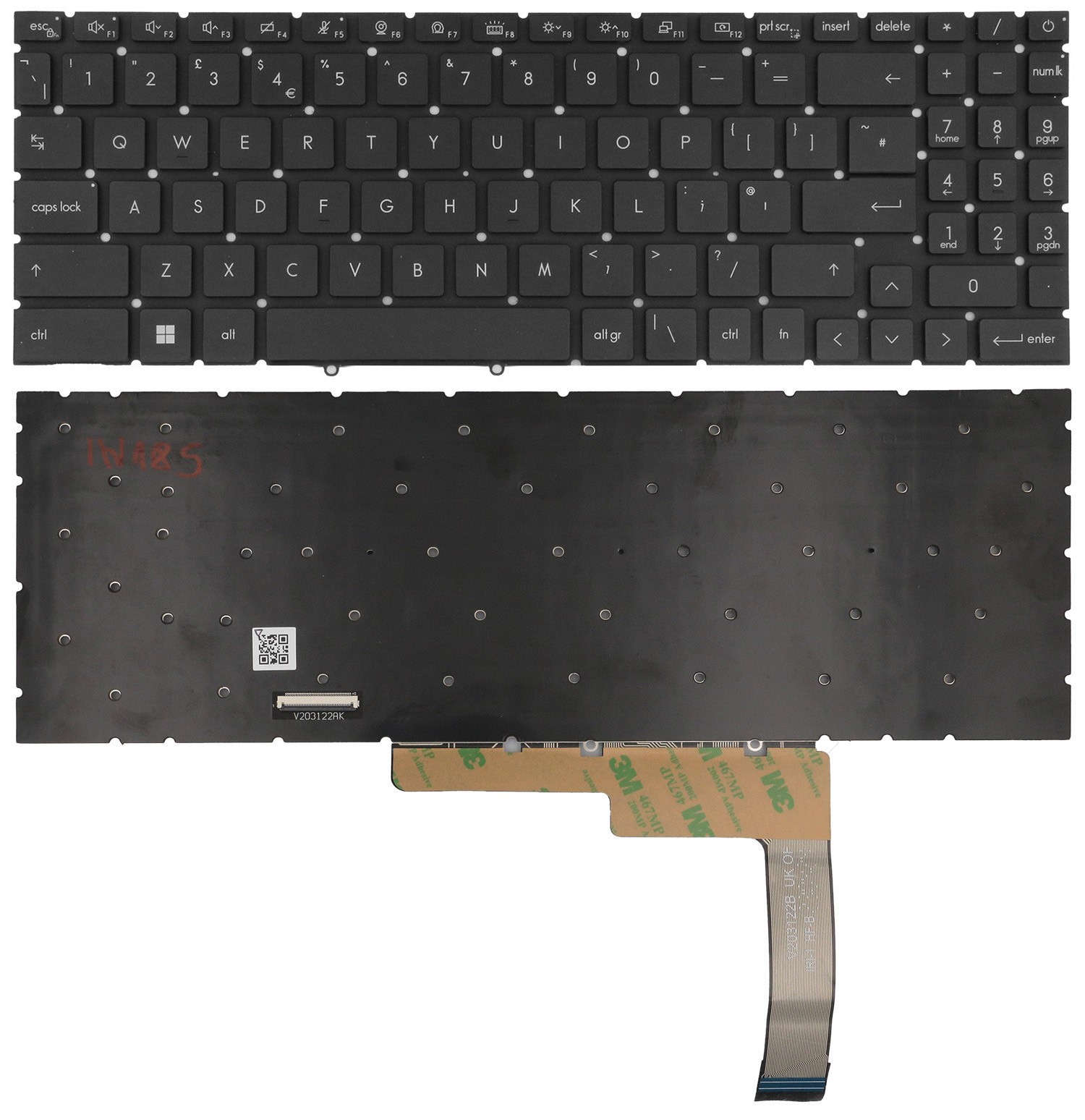 Original UK Keyboard MSI Creator Z16P B12UG B12UHT Z17 A12UET A12UMS Per-Key RGB