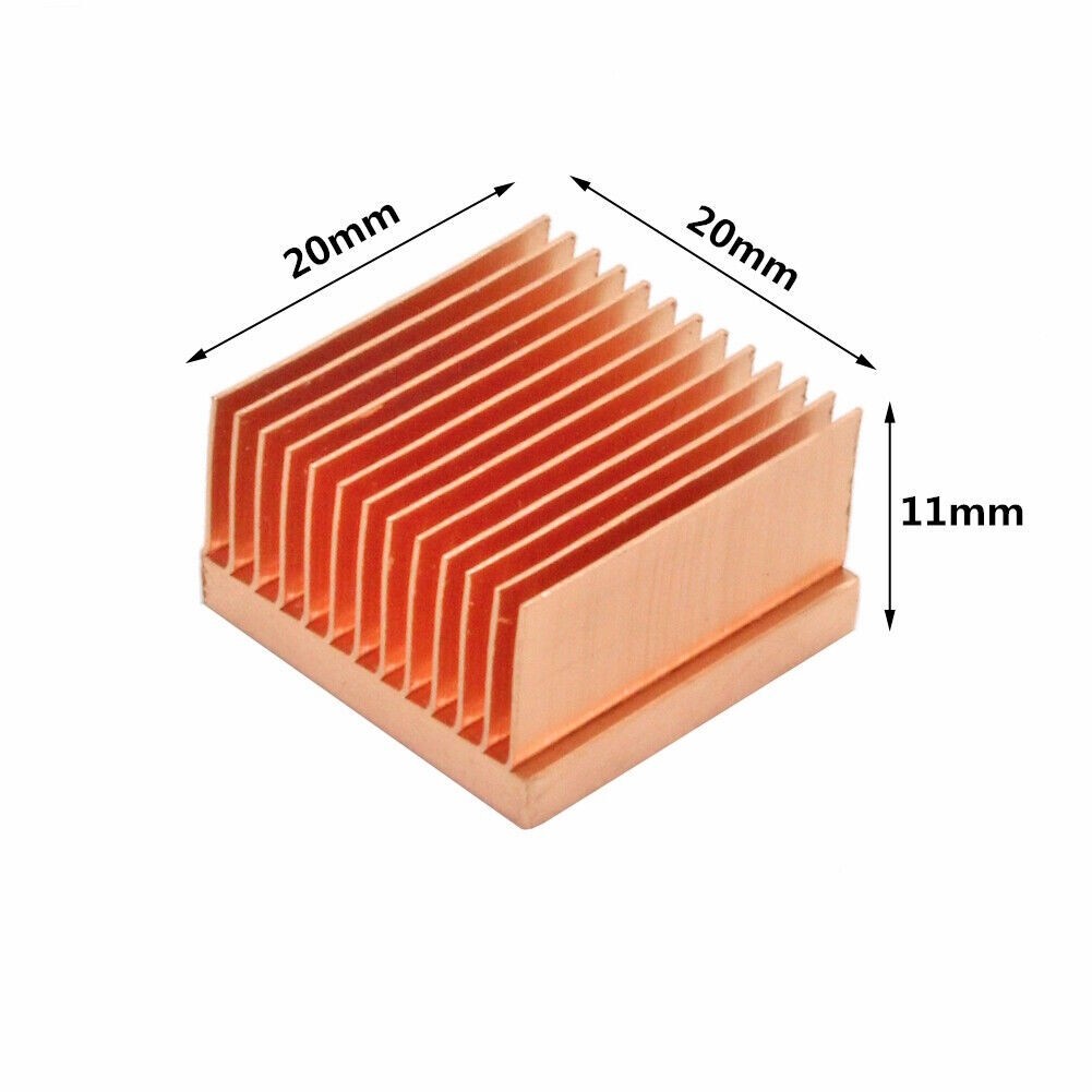 Pure Copper Heatsink DIY Heat Sink Radiator Cooling Cooler for Raspberry PI