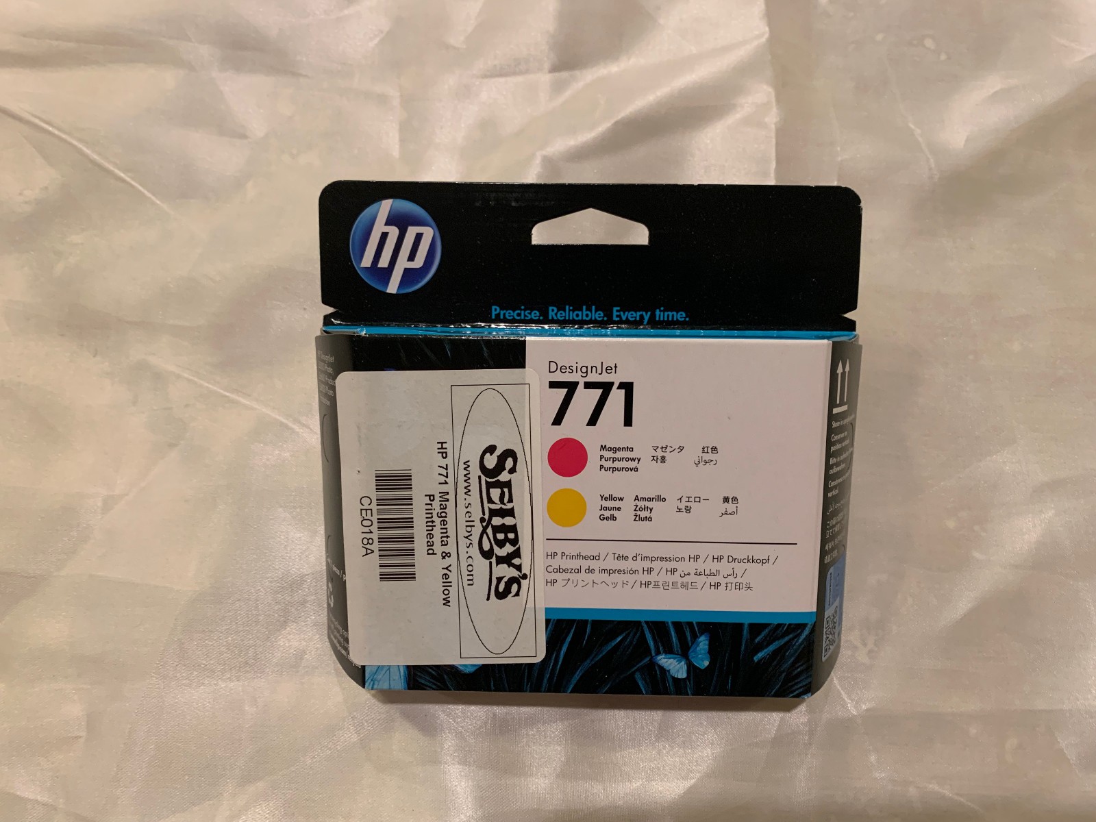 NEW Magenta Yellow HP Design Jet 771 Genuine Printhead CE018A SEPT 2023 OEM Box