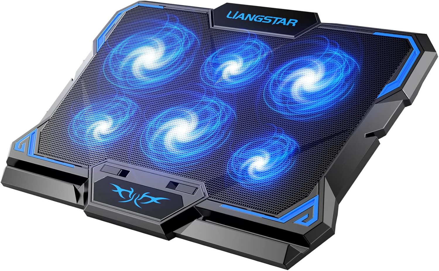 Laptop Cooling Pad, Laptop Cooler with 6 Quiet Led Fans for 15.6-17 Inch Laptop