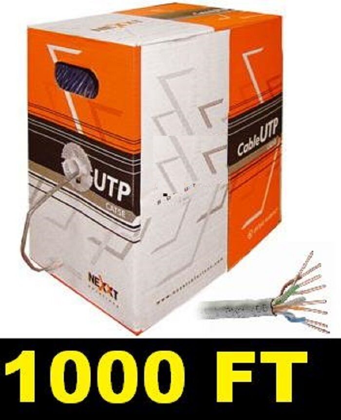 1000FT CAT6 ETHERNET LAN CABLE 1Gbps CAT-6 WIRE 1000' WIRE CATEGORY 6 INTERNET