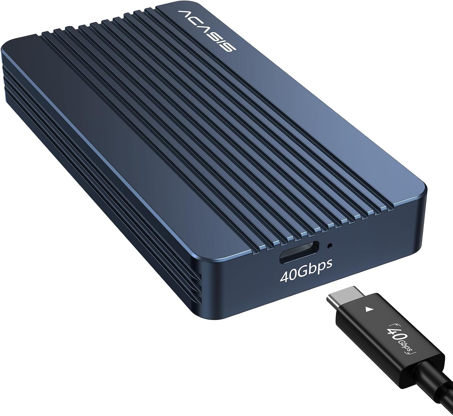 40Gbps M.2 NVMe SSD Enclosure, TBU 405 for M1 M2 Pro/Max, Compatible with 、USB4/