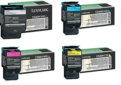 Genuine Lexmark C540H1KG C540H1CG C540H1MG C540H1YG Toner set, We Ship Fast