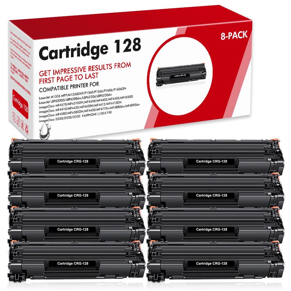 8x High Yield Toner CRG-128 Compatible With Canon Image CLASS D550 D530 MF4880dw