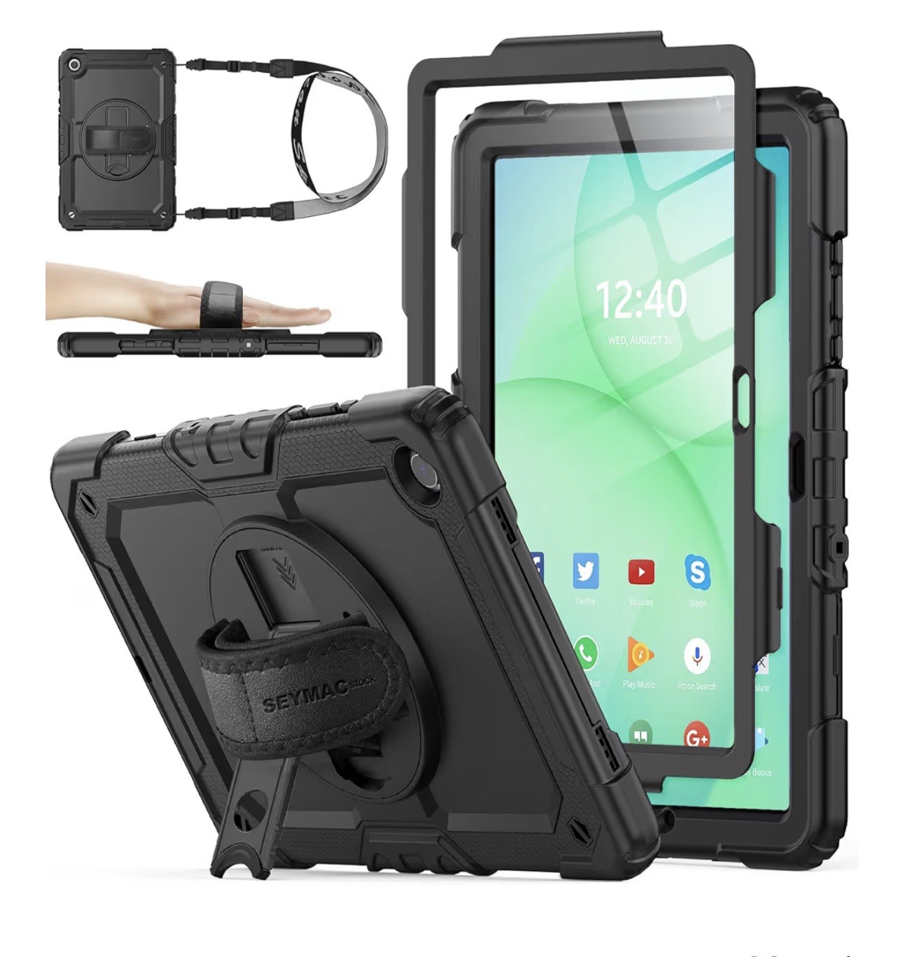 Case for Samsung Galaxy Tab A9+ Plus 11 inches, full body fall protection case