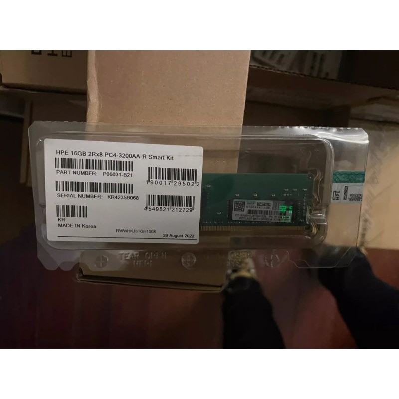 P06031-B21 P11443-091 HPE 16GB 2Rx8 DDR4 PC4-3200AA ECC Server RAM Memory