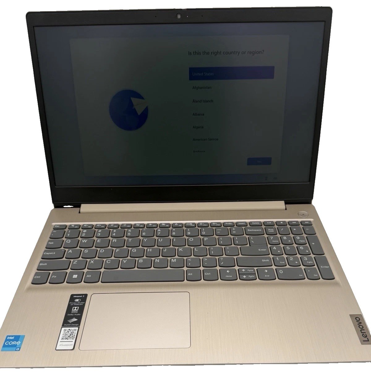 Lenovo IdeaPad 3 15.6" Laptop i3-1115G4 8GB RAM 256GB SSD Windows 11 Refurbished
