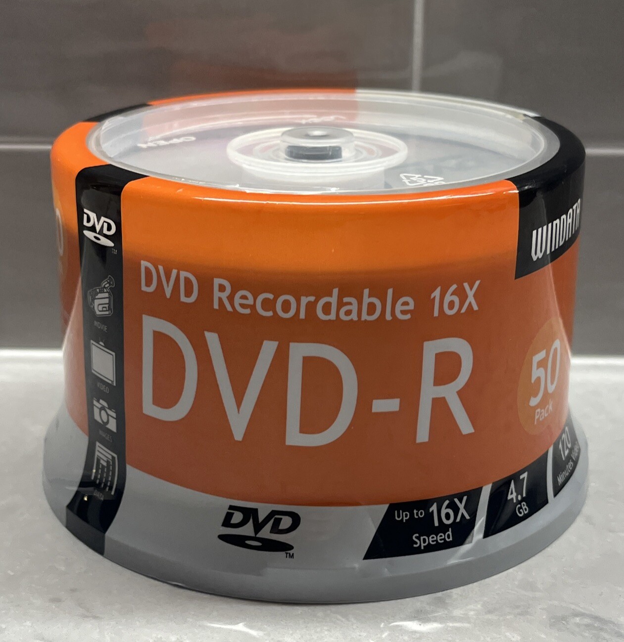 Windata 50PK DVD-R 16X 4.7GB 120MIN NEW SEALED READ