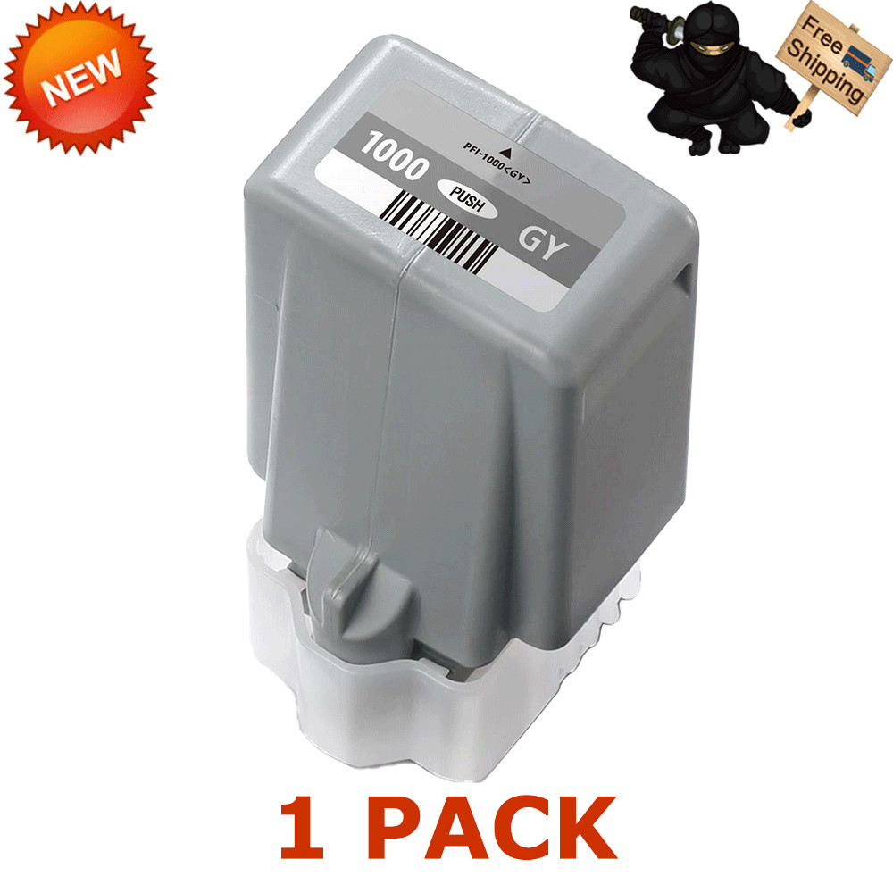 1 PK PFI-1000 GY Gray Reman ink for Canon imagePROGRAF PRO-1000 #0552C002