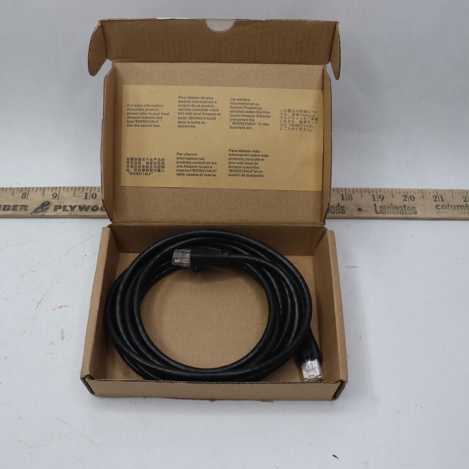 Amazon Basics Cat 6 Ethernet Patch Cable 1Gpbs RJ45 Black 10' LX01170717