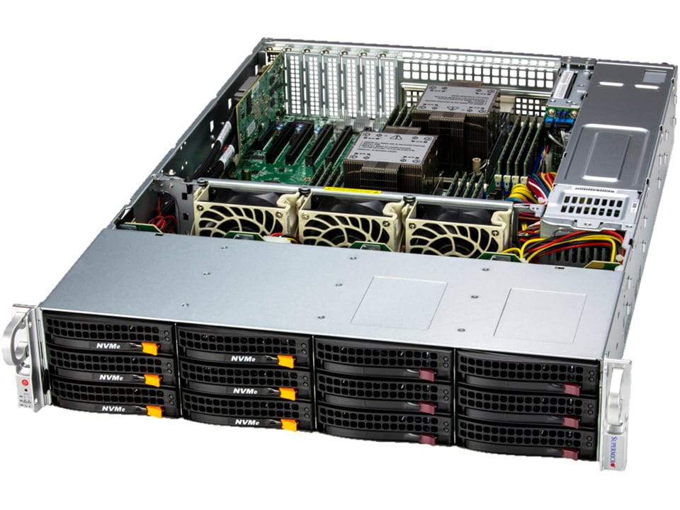 Supermicro SSG-621E-ACR12L 2U Storage Server -12Bay X13DEI-T 1200W Redundant PWS