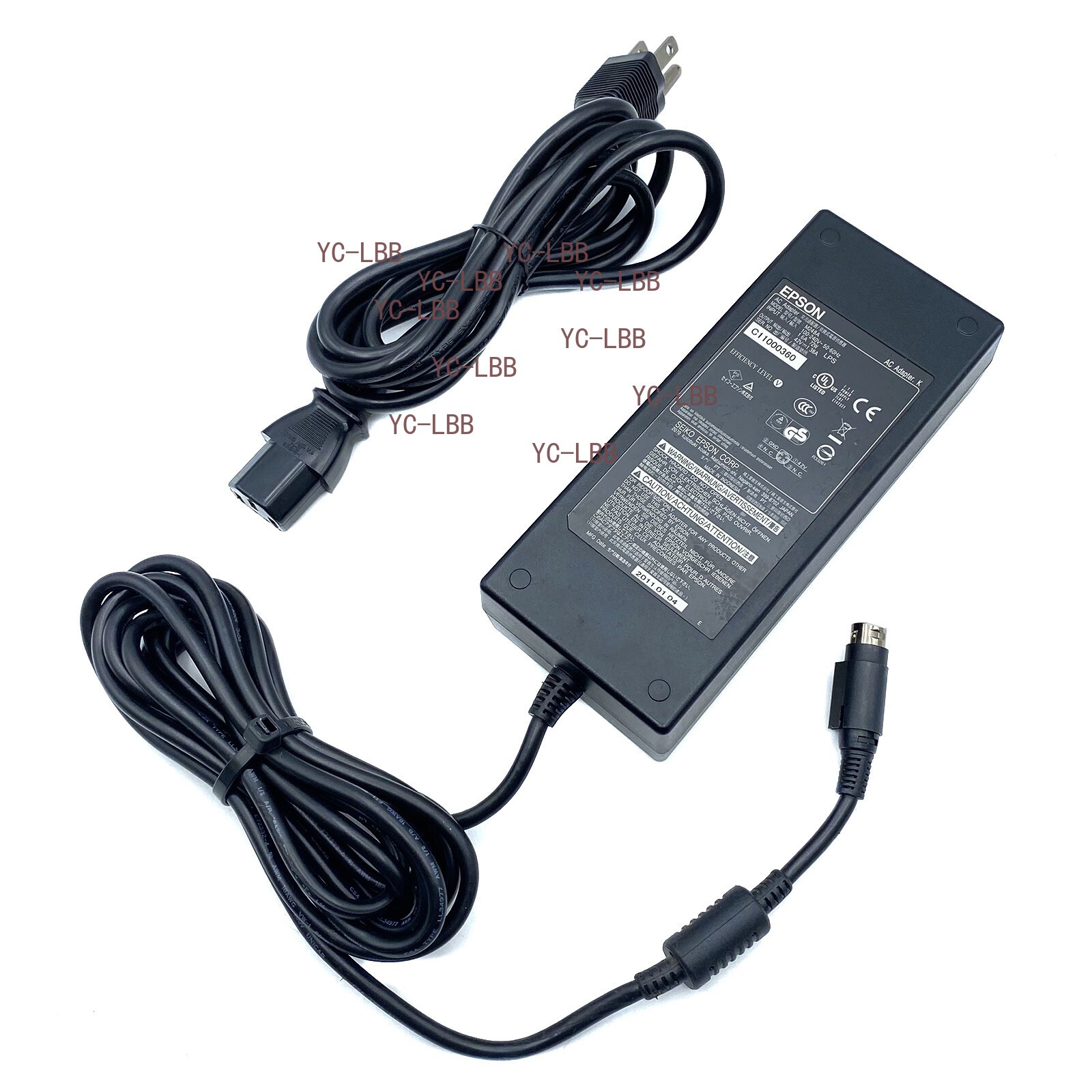 Genuine Epson 42V 1.38A 58W AC Adapter For Epson TM-C3500 Printer 4 Pin Charger