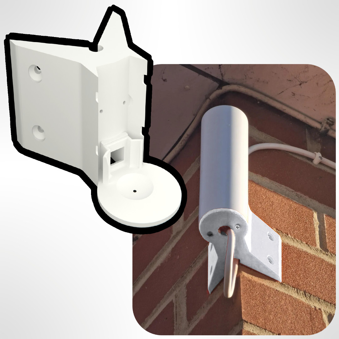 For Ubiquiti U6 Mesh UAP-FlexHD WiFI Outside Corner Mounting Bracket - w/ Screws