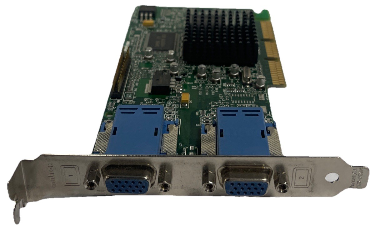 Matrox ETON ET866 971-0302 REV:A Dual VGA Video Graphics Card MGI G45+MDHA16DLXB