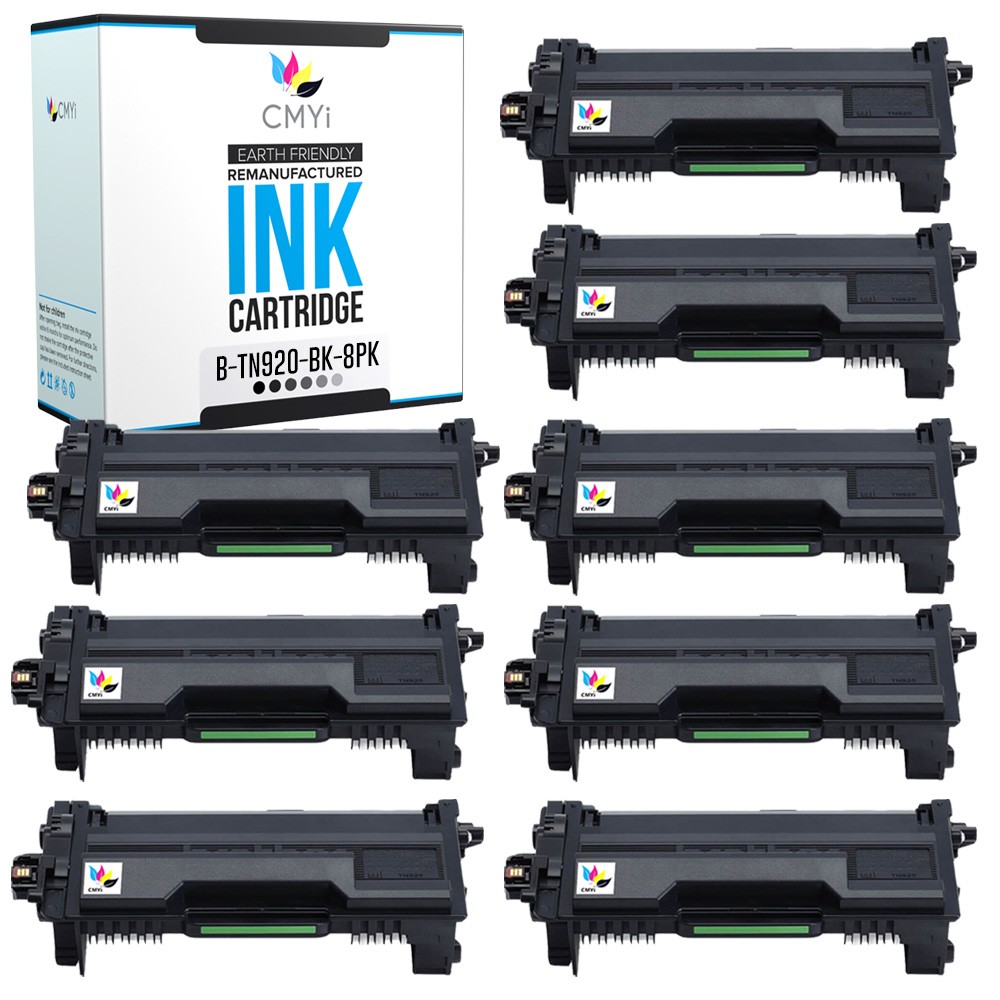 CMYi 8PK Compatible TN-920 Cartridge fits Brother MFC-L5710DN HL-L6310DW EX415DW
