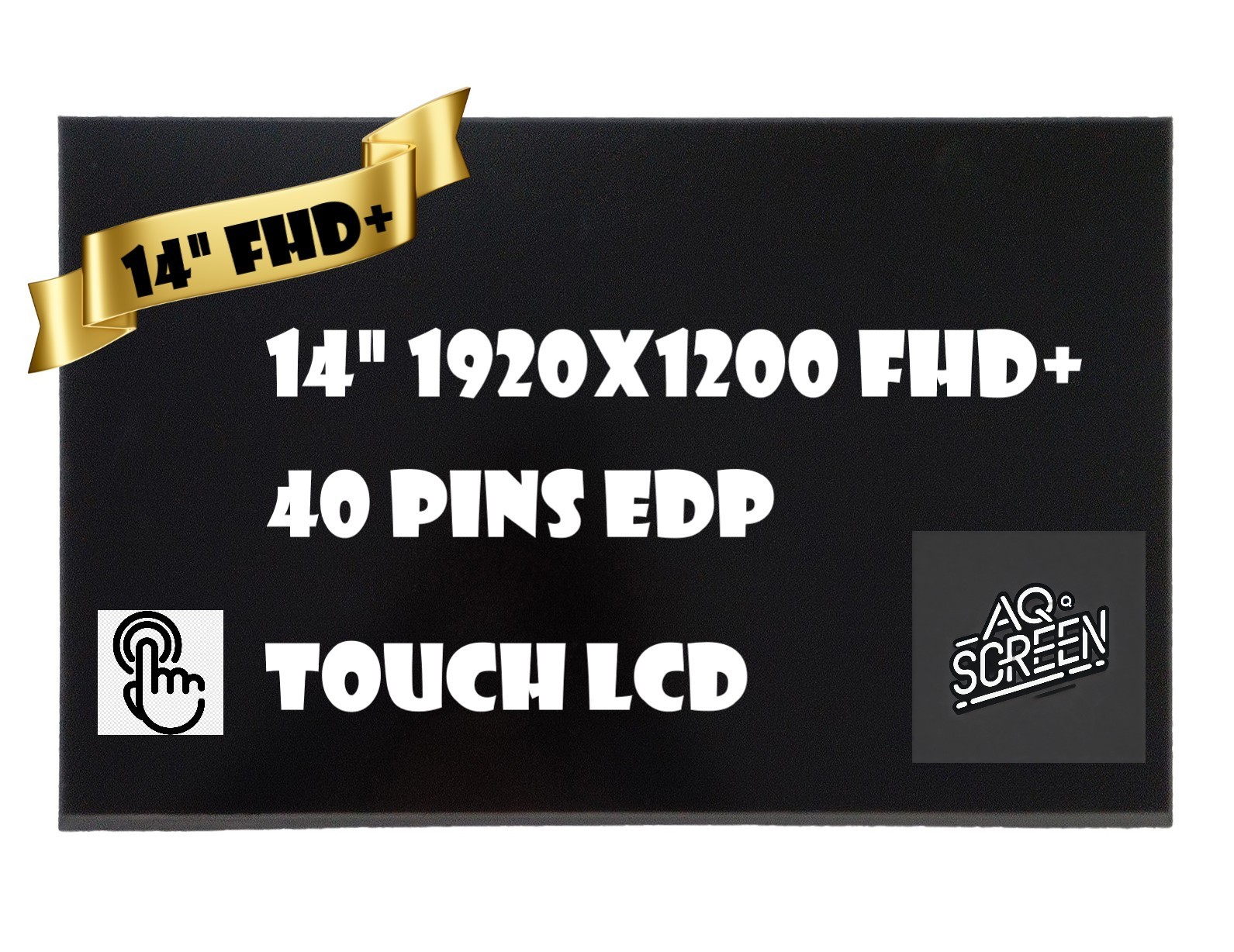 AUO B140UAK02.0 H/W:1A 14" WUXGA 60Hz In-Cell Touch Laptop LCD Screen