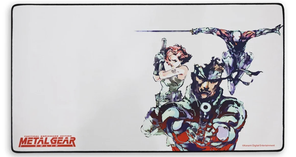 Metal Gear Solid Gaming Deskmat Mat Mouse Pad MGS Snake Gray Fox Meryl