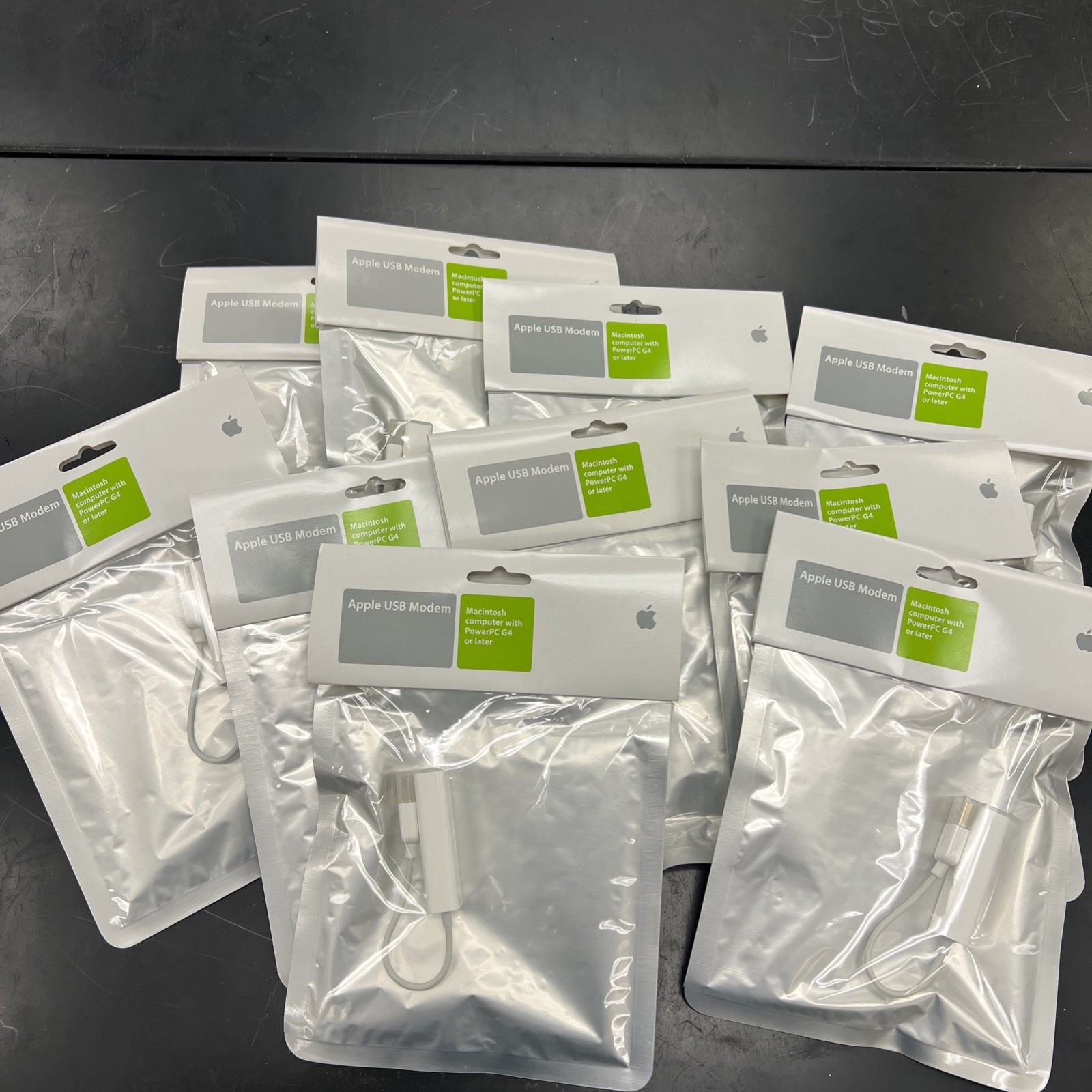 Lot of 10 Genuine  Apple USB Dial-up External 56 Kbps Modem Model MA034Z/A