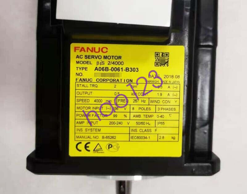 FANUC A06B-0061-B303 Servo Motor A06B0061B303 Expendited Shipping UPS/FedEx NEW
