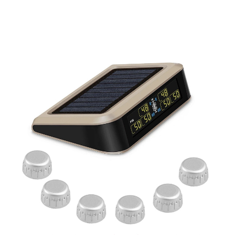 CAREUD Solar Bus RV Truck TPMS Wireless Tire Pressure Monitoring System