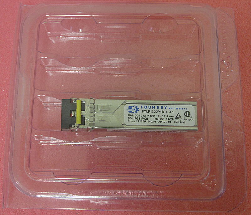 GENUINE Brocade/Foundry OC12-SFP-SR1/IR1 Finisar FTLF1322P1BTR-F1  OC-12/STM 