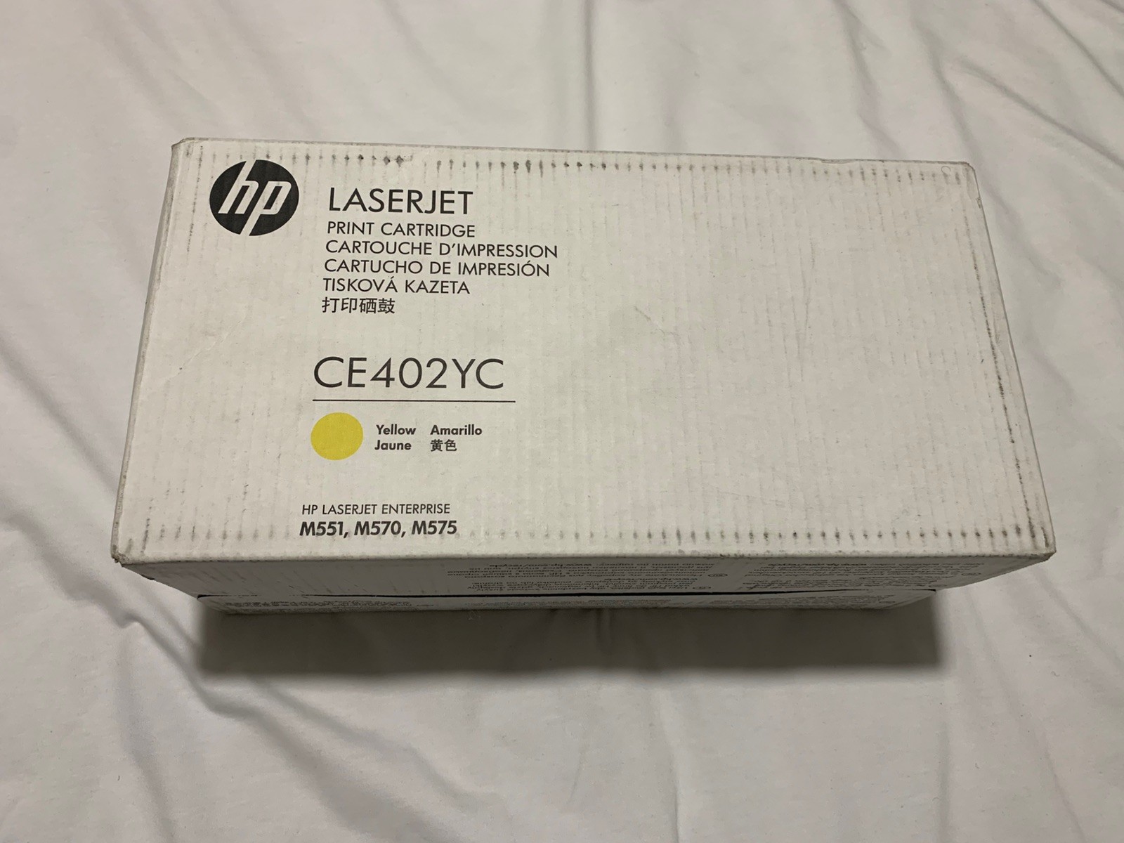 HP CE402YC (507A) Yellow Toner LaserJet M551 M570 m575 New Genuine Sealed