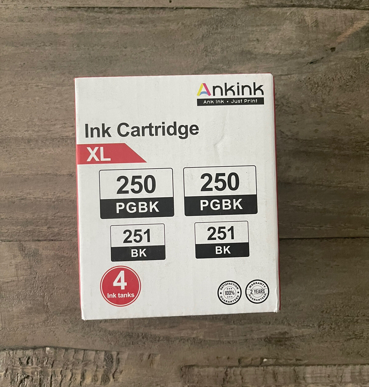 4 Pack Ankink Ink Cartridge XL 250/251 - Brand New