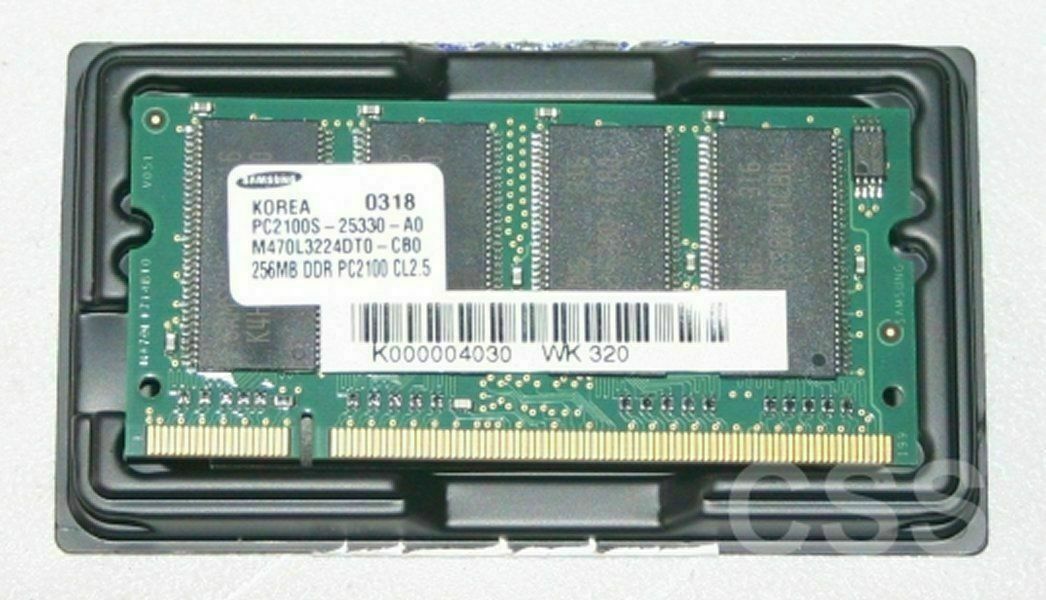 Samsung PC2100 RAM 256MB Laptop Computer Memory PC2100S