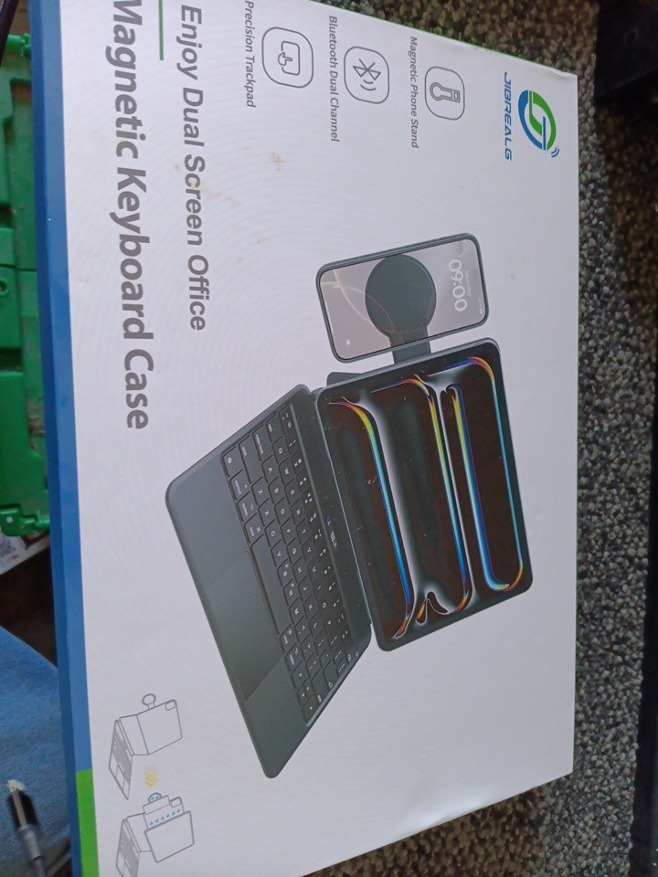 JibRealg Magnetic Bluetooth Keyboard Case Apple iPad 10, 11 th (A16, 2025)