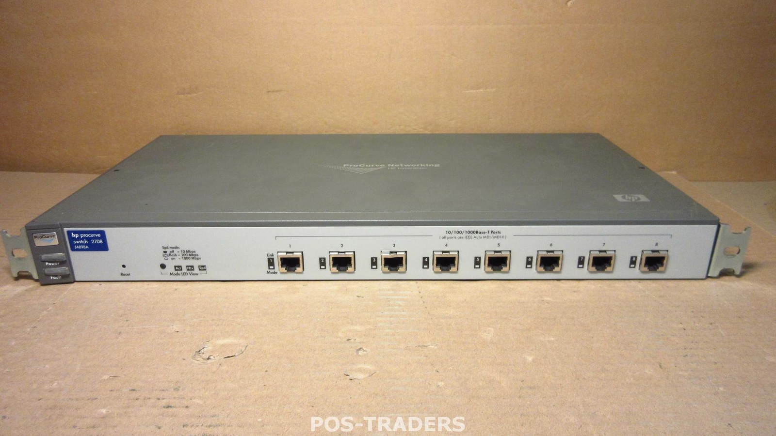 HP J4898A 2708 PROCURVE 10/100/1000 8-PORT AUTO-MDIX 1U SWITCH