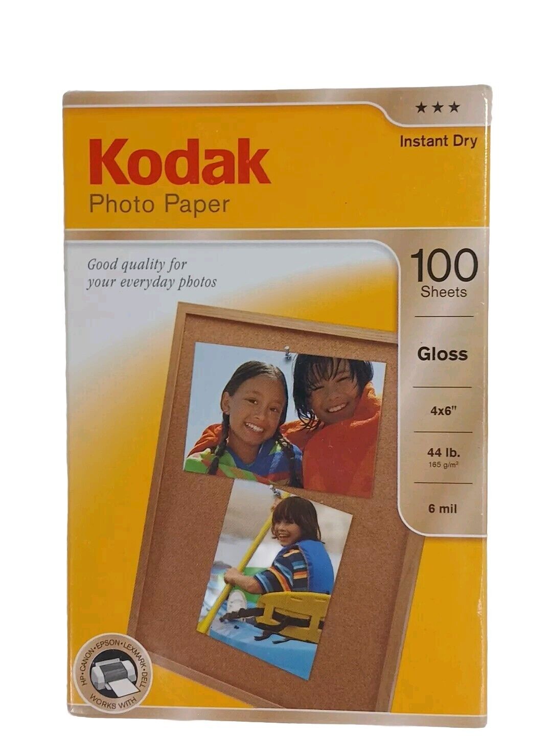 Kodak Photo Paper 100 Gloss Sheets 4X6\