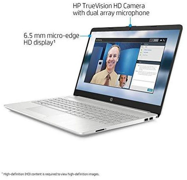 HP 15.6 in RYZEN 3 3250U 8GB RAM 1TB HDD 15-GW0123OD NATURAL SILVER W11