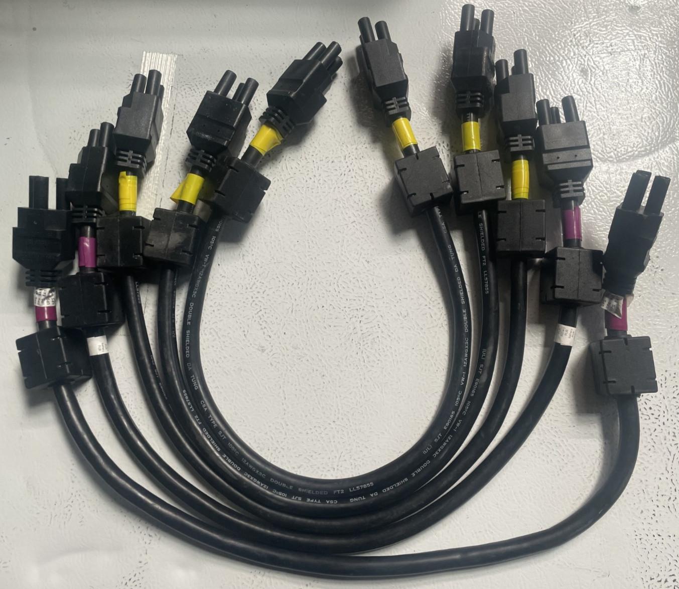 LOT OF 5 | WELL SHIN | 25A 250V DCLL57855 E90165 12AWGX3C 3 PRONG
