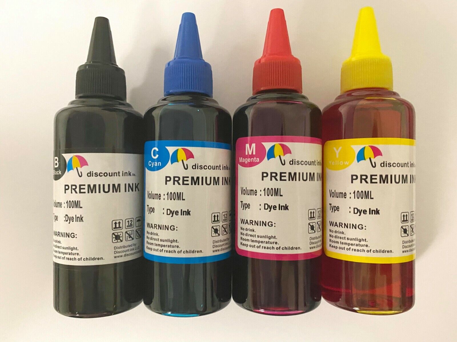 4x100ml refill ink For Primera LX900 RX900 label printer