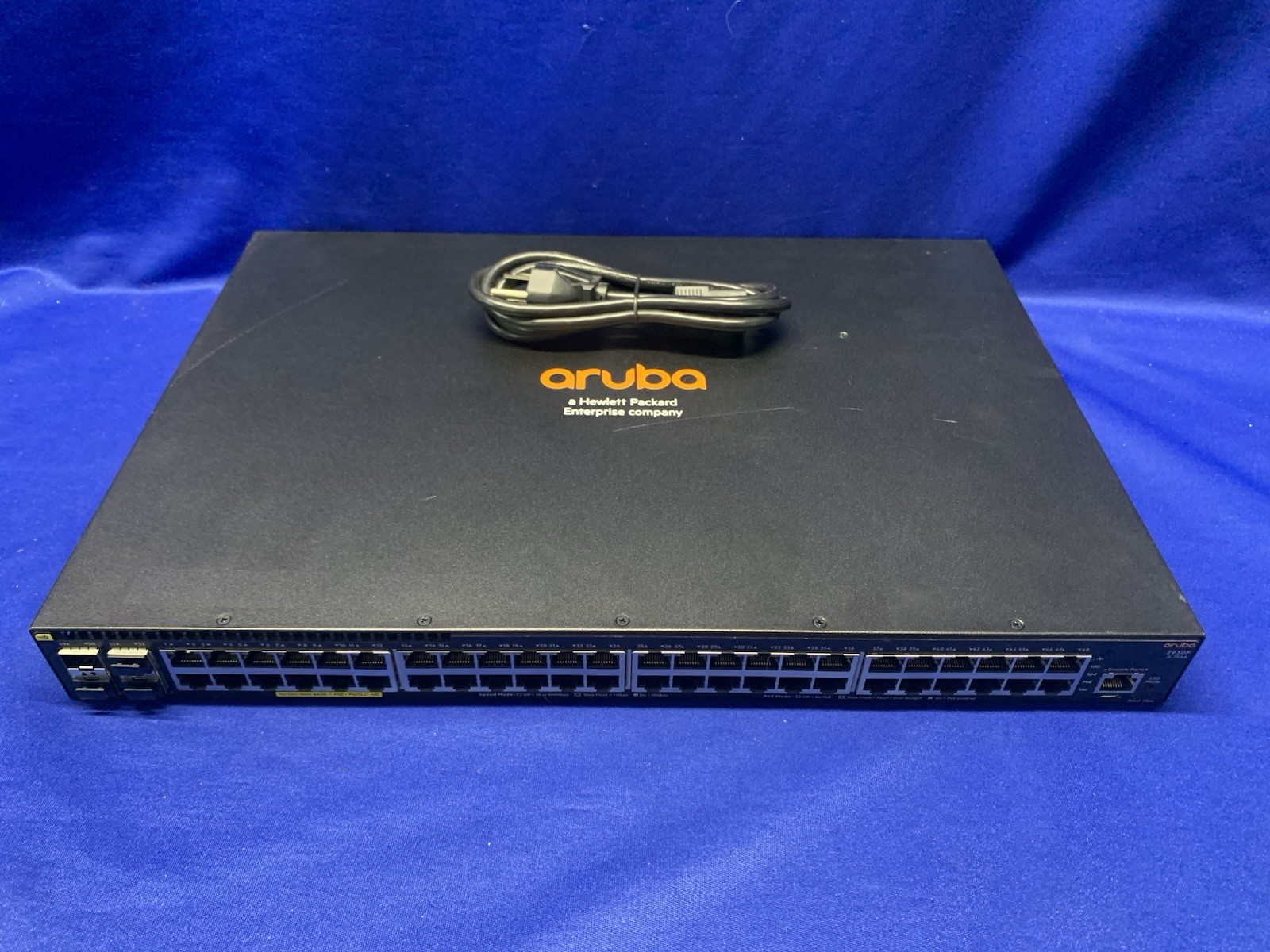 HP Aruba 2930F JL264A 48G POE+ 4SFP Ethernet Switch With Power Cord