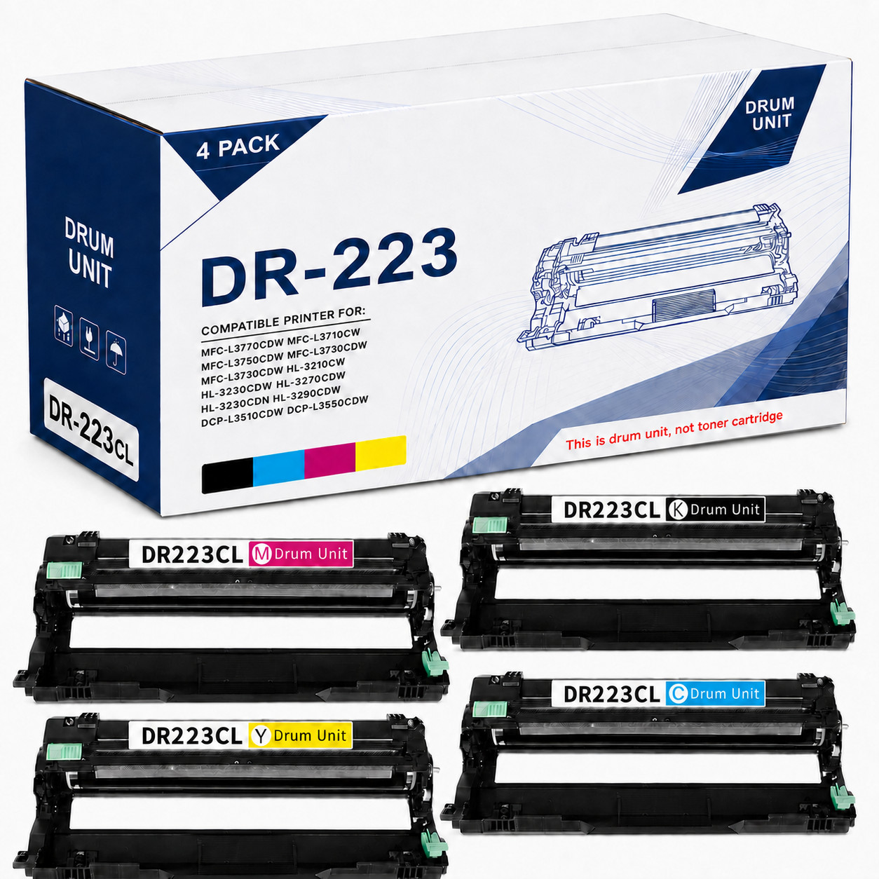 DR223CL Drum Unit for DR-223CL Drum Unit MFC-L3770CDW MFC-L3710CW HL-3210CW