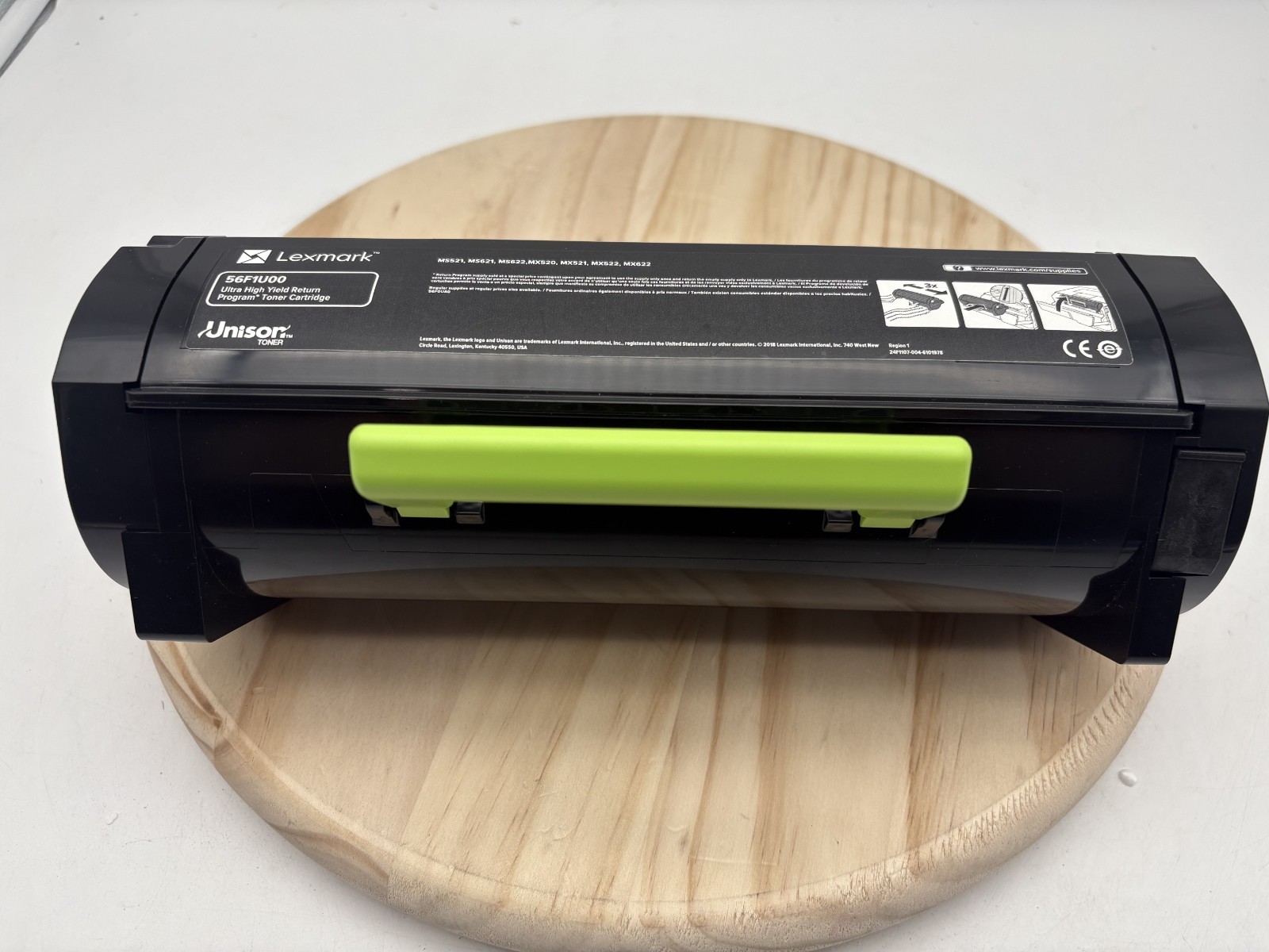 Genuine Lexmark 56F1U00 Black Ultra High Yield Toner Cartridge Open Box