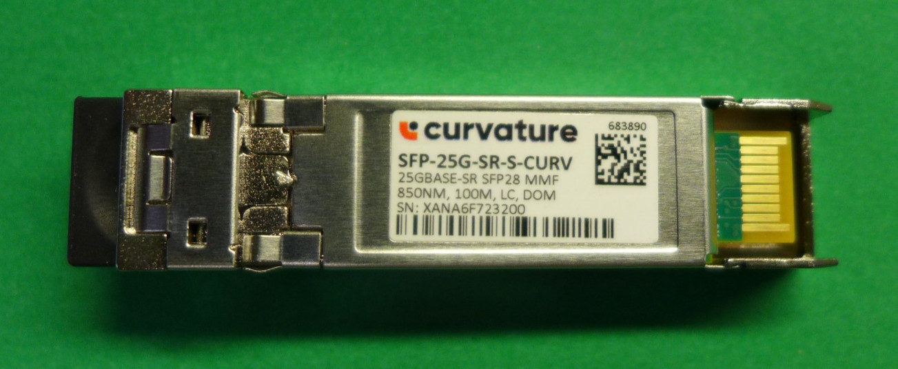 GENUINE Curvature 25GBASE-SR SFP28 MMF 850NM 100M LC DOM SFP-25G-SR-S-CURV