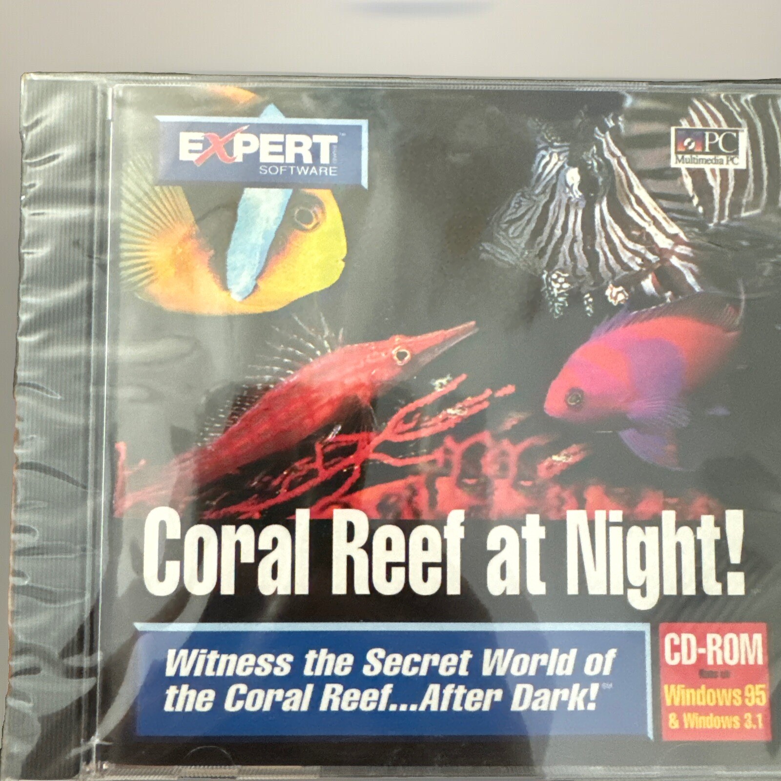 Software Computer ExpertCoral Reef at Night CD Windows 95 &Windows 3.1 Pictures
