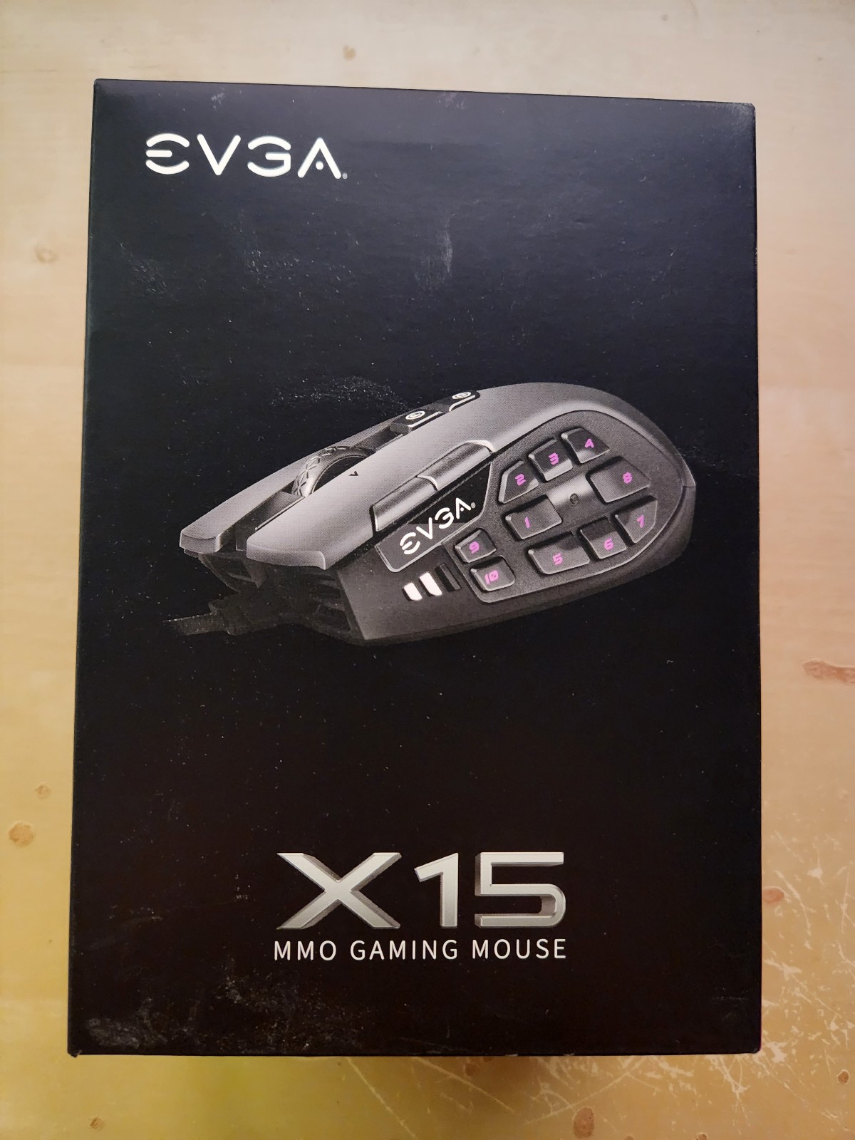 EVGA X15 MMO Gaming Mouse Wired Color Black 904W115BKKR G2U