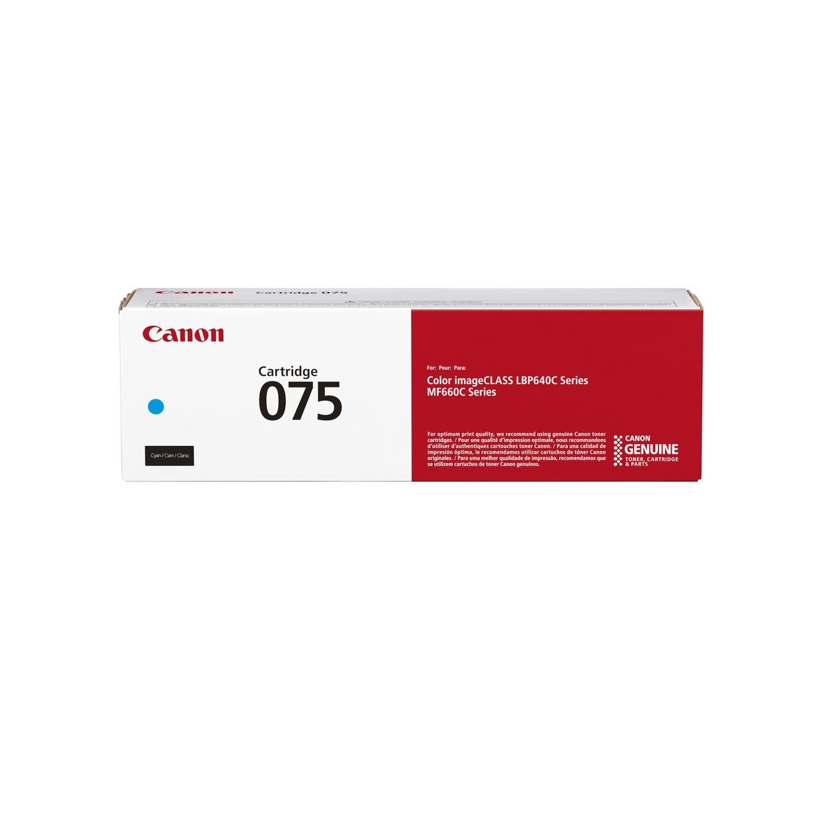 Canon 075 Cyan Toner Cartridge for MF660 Series LBP640 Series Laser Printers