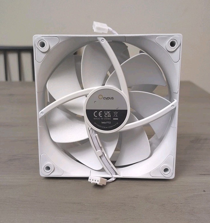 Ocypus Delta F12 Computer Case Fan, Up to 2000RPM High Airflow 4-Pin PWM (2pack)